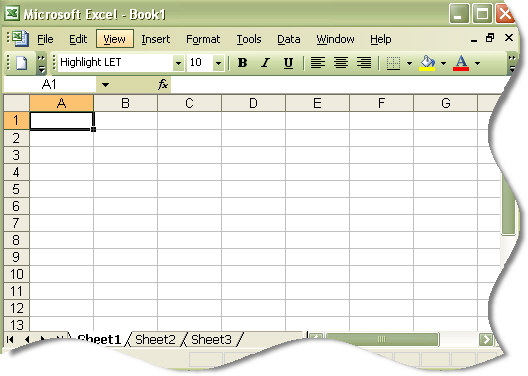 setting defaults in excel