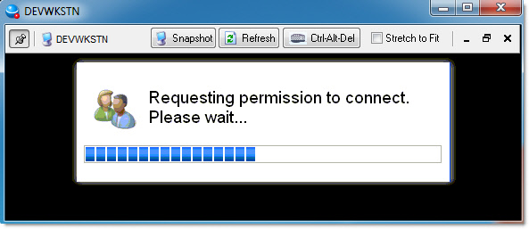 Remote Control Client Ask Permission Prompt