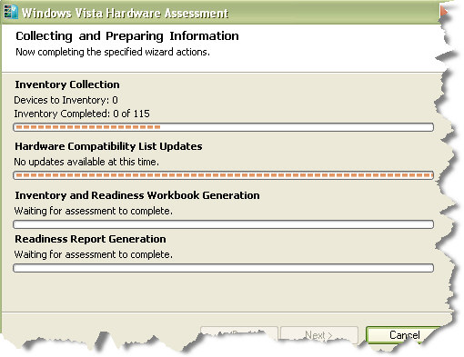 Windows Vista Hardware Assessment